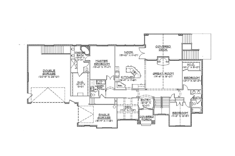Home Plan - Floor Plan - Main Floor for European House Plan #945-123 - 3 bed, 2.5 bath