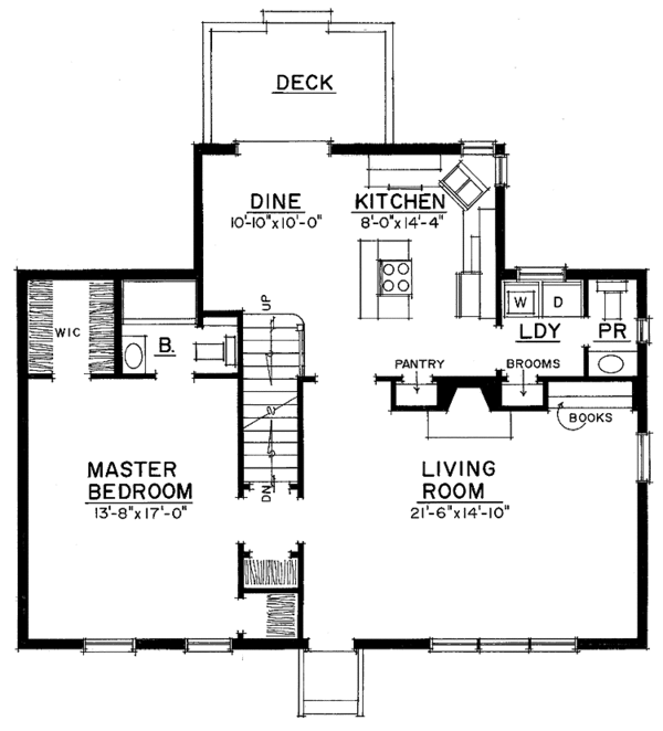 Home Plan - Colonial Floor Plan - Main Floor Plan #1016-74