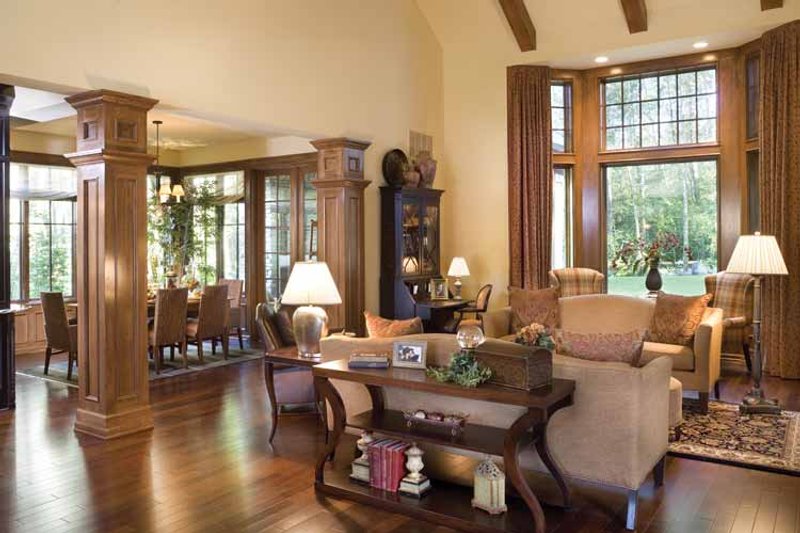 Dream House Plan - Interior - Family Room for Traditional House Plan #48-877 - 4 bed, 4.5 bath