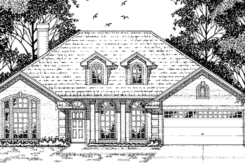 Home Plan - European Exterior - Front Elevation Plan #42-519