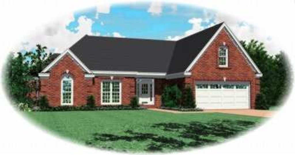Exterior - Front Elevation 2 for Traditional House Plan #81-935 - 3 bed, 2 bath