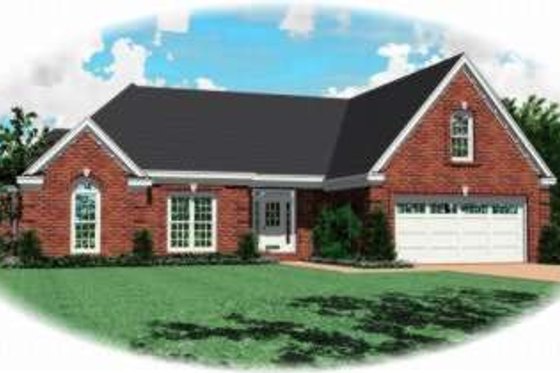 Exterior - Front Elevation for Traditional House Plan #81-935 - 3 bed, 2 bath