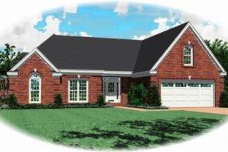 Exterior - Front Elevation 2 for Traditional House Plan #81-935 - 3 bed, 2 bath