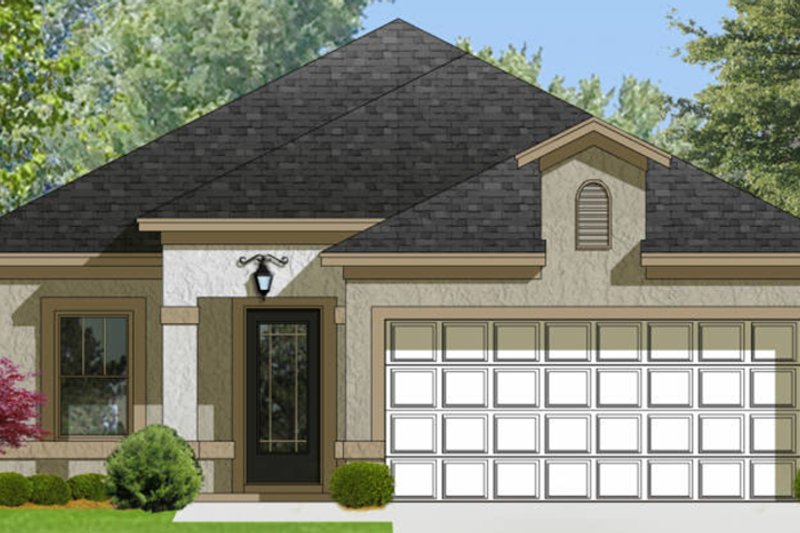 Dream House Plan - Exterior - Front Elevation 4 for Adobe / Southwestern House Plan #1058-94 - 3 bed, 2 bath