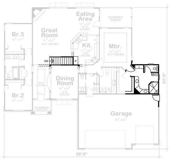 Home Plan - Traditional Floor Plan - Other Floor Plan #20-1761