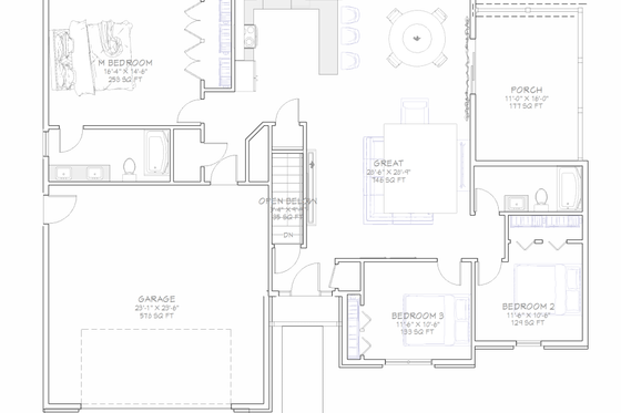 Photo 4 for Farmhouse House Plan #1109-23 - 5 bed, 2 bath