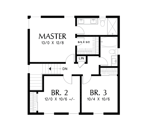 Barndominium Floor Plan - Upper Floor Plan #48-992