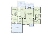 European Style House Plan - 3 Beds 2 Baths 2014 Sq/Ft Plan #17-1106 