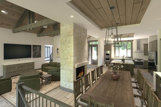 Interior - Kitchen for Farmhouse House Plan #1069-21 - 2 bed, 2.5 bath