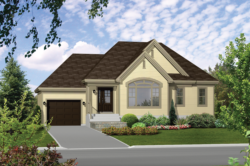 Traditional Style House Plan - 2 Beds 1 Baths 1051 Sq/Ft Plan #25-4366