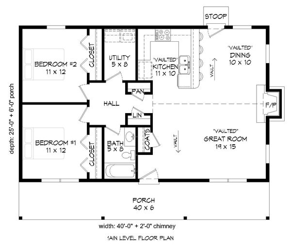 House Design - Country Floor Plan - Main Floor Plan #932-163