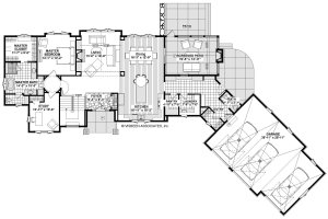 Floor Plan - Main Floor for Country House Plan #928-333 - 3 bed, 3.5 bath