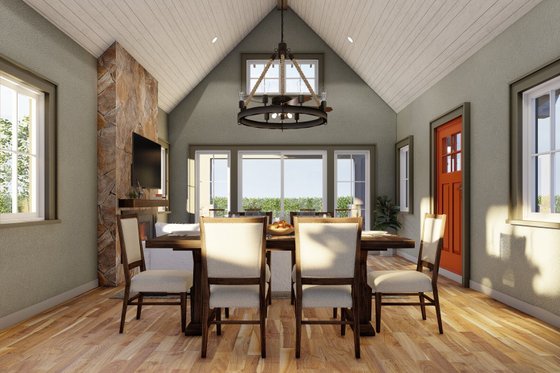 Interior - Dining Room 1 for Modern House Plan #923-218 - 1 bed, 1.5 bath
