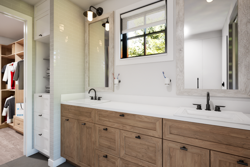 House Blueprint - Interior - Master Bathroom for Farmhouse House Plan #48-1219 - 2 bed, 2 bath
