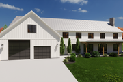 Barndominium Style House Plan - 4 Beds 3.5 Baths 3274 Sq/Ft Plan #1116-15 Exterior 
