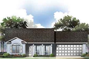 Traditional Exterior - Front Elevation Plan #21-166