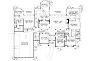 Mediterranean Style House Plan - 5 Beds 3 Baths 3082 Sq/Ft Plan #80-122 
