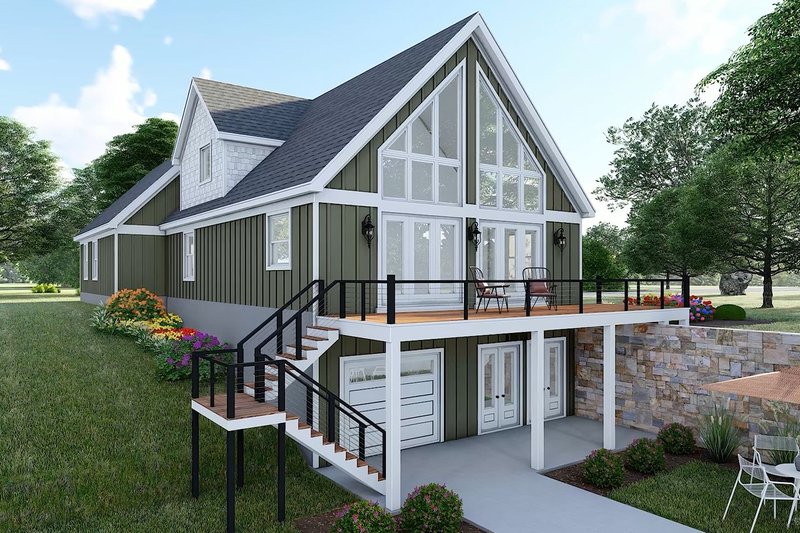 Dream House Plan - Exterior - Other Elevation for Southern House Plan #932-1168 - 2 bed, 3 bath