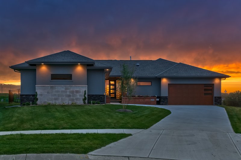 Dream House Plan - Exterior - Front Elevation 3 for Contemporary House Plan #20-2613 - 2 bed, 2 bath