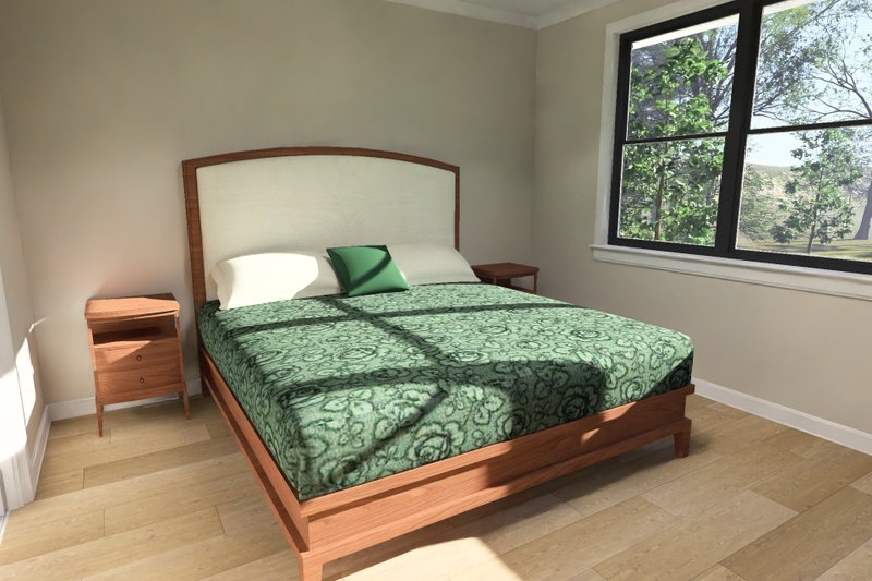 House Blueprint - Interior - Master Bedroom 1 for Modern House Plan #513-2473 - 3 bed, 2.5 bath