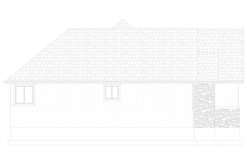 House Design - Exterior - Other Elevation for Country House Plan #1060-253 - 3 bed, 2 bath