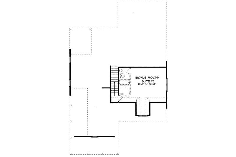 Home Plan - Floor Plan - Other Floor for Farmhouse House Plan #413-792 - 2 bed, 2 bath