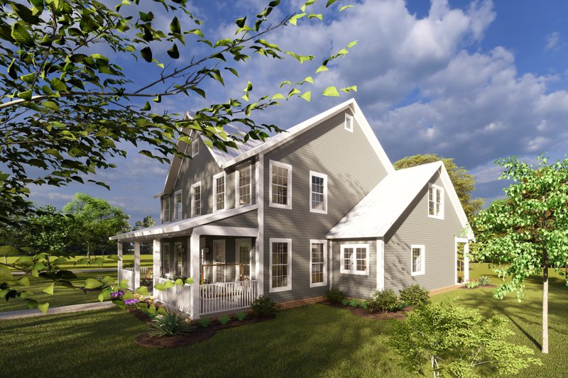 Dream House Plan - Exterior - Other Elevation 1 for Farmhouse House Plan #513-2206 - 4 bed, 4 bath