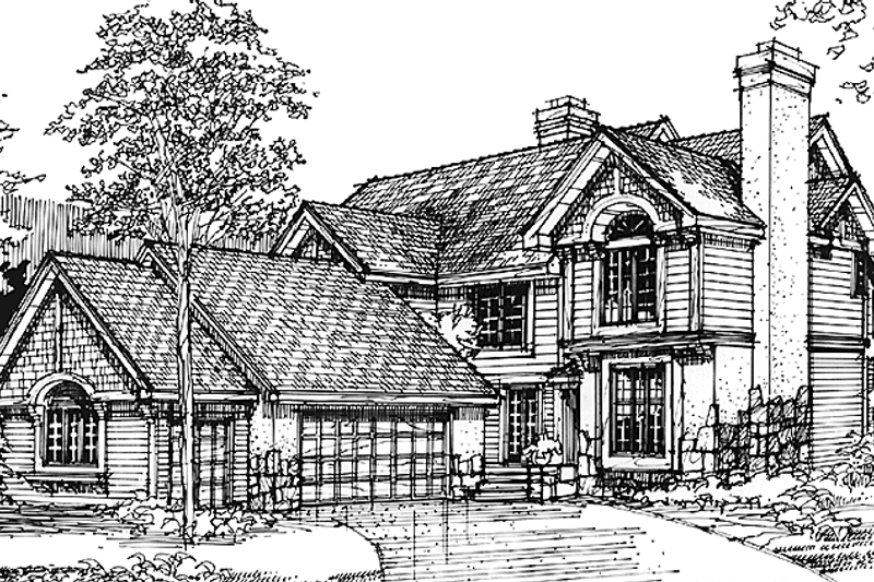 Home Plan - Prairie Exterior - Front Elevation Plan #320-1134
