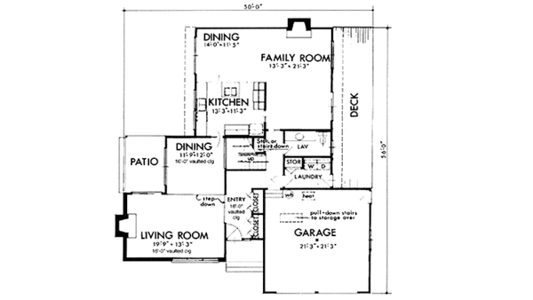 Dream House Plan - Prairie Floor Plan - Main Floor Plan #320-1299