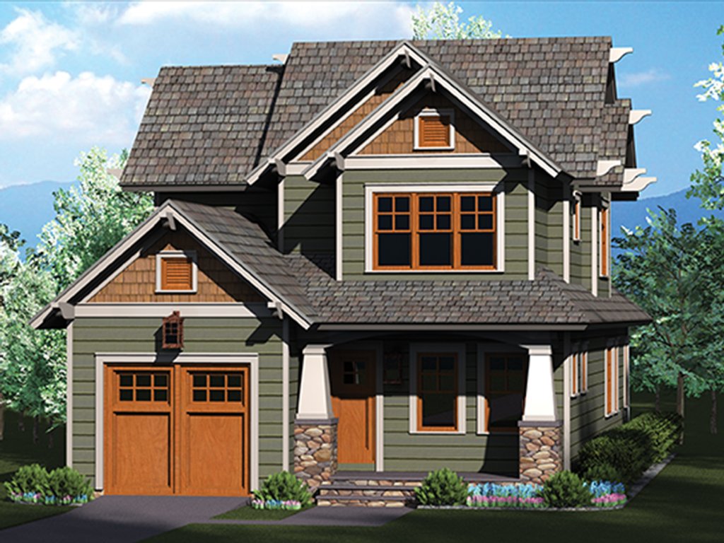 Craftsman Style House Plan 3 Beds 2 5 Baths 1804 Sq Ft Plan 453