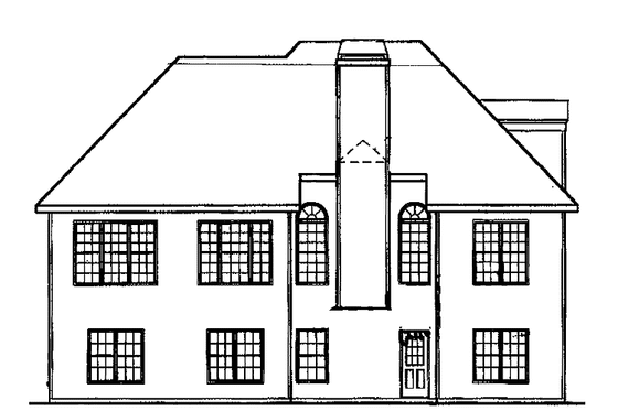 Exterior - Rear Elevation for Traditional House Plan #927-921 - 3 bed, 2 bath