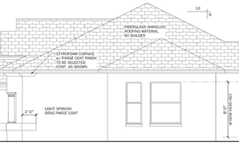 Dream House Plan - Exterior - Other Elevation for Mediterranean House Plan #1058-37 - 3 bed, 2 bath