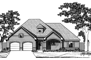 Architectural House Design - Traditional Exterior - Front Elevation Plan #946-2