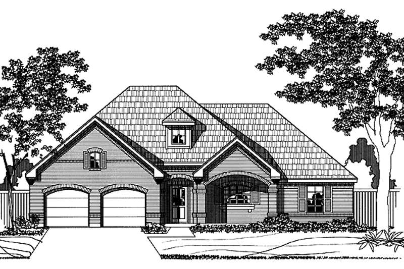 Architectural House Design - Traditional Exterior - Front Elevation Plan #946-2