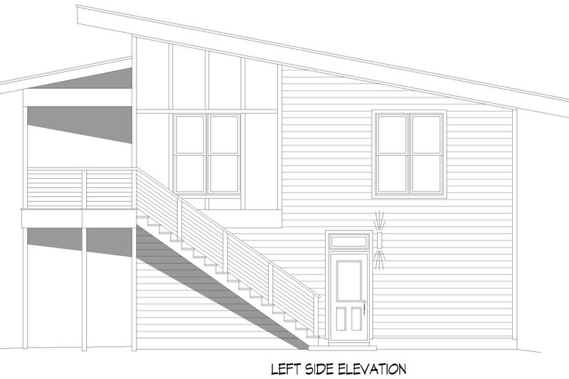 House Blueprint - Exterior - Other Elevation for Contemporary House Plan #932-1116 - 2 bed, 2 bath