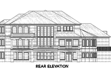 Home Plan - Classical Exterior - Rear Elevation Plan #119-363