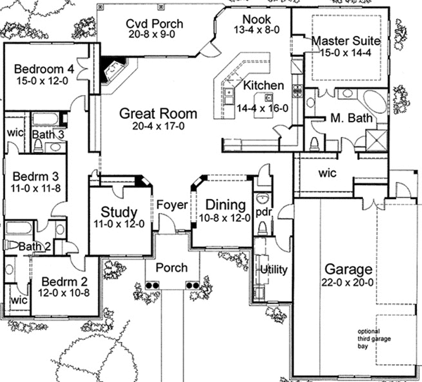 Dream House Plan - European Floor Plan - Main Floor Plan #120-230
