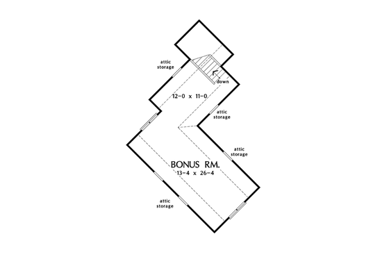 Floor Plan - Other Floor for European House Plan #929-903 - 3 bed, 2.5 bath