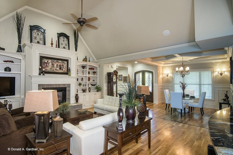 Architectural House Design - Interior - Family Room 1 for Country House Plan #929-556 - 4 bed, 3 bath
