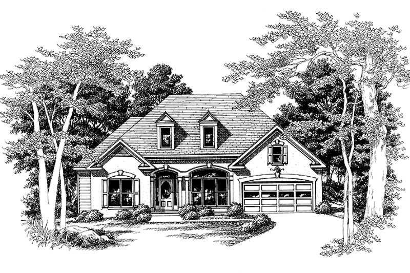 Home Plan - Exterior - Front Elevation 3 for Mediterranean House Plan #927-148 - 3 bed, 2.5 bath