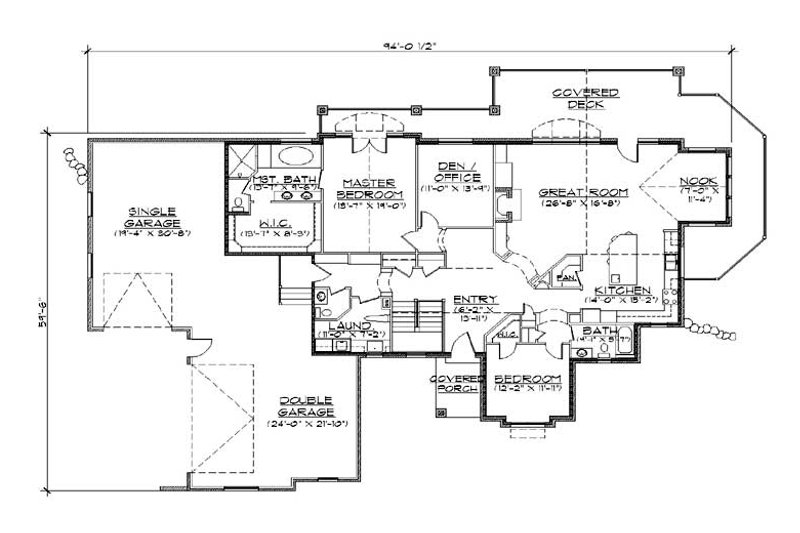 Dream House Plan - Floor Plan - Main Floor for European House Plan #5-365 - 5 bed, 4.5 bath