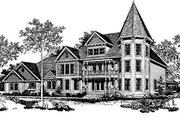 Victorian Style House Plan - 4 Beds 6 Baths 5224 Sq/Ft Plan #72-372 