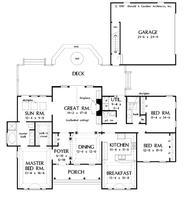 House Plan Design - Country Floor Plan - Main Floor Plan #929-351