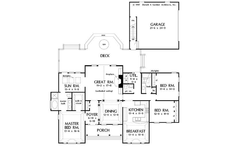 House Plan Design - Floor Plan - Main Floor for Country House Plan #929-351 - 3 bed, 2.5 bath