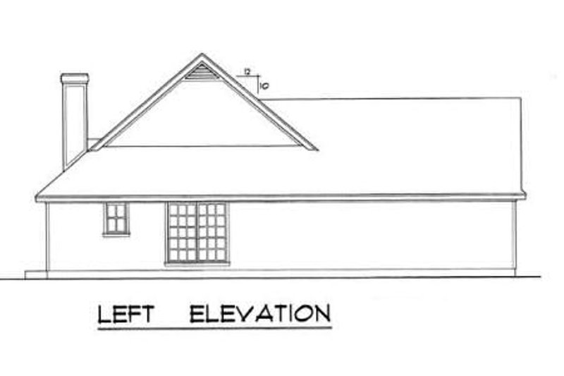 Dream House Plan - Exterior - Other Elevation for Traditional House Plan #40-116 - 3 bed, 2 bath