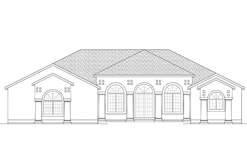 Dream House Plan - Exterior - Front Elevation 3 for Ranch House Plan #328-319 - 4 bed, 3.5 bath