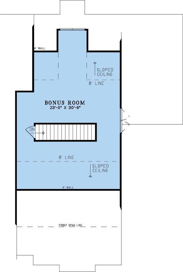 House Blueprint - Farmhouse Floor Plan - Upper Floor Plan #923-346
