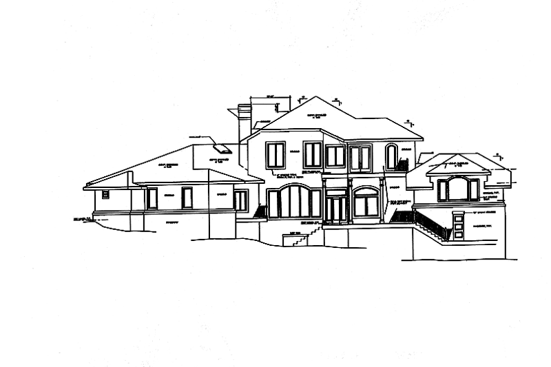 Dream House Plan - Exterior - Rear Elevation for Mediterranean House Plan #472-316 - 3 bed, 3.5 bath