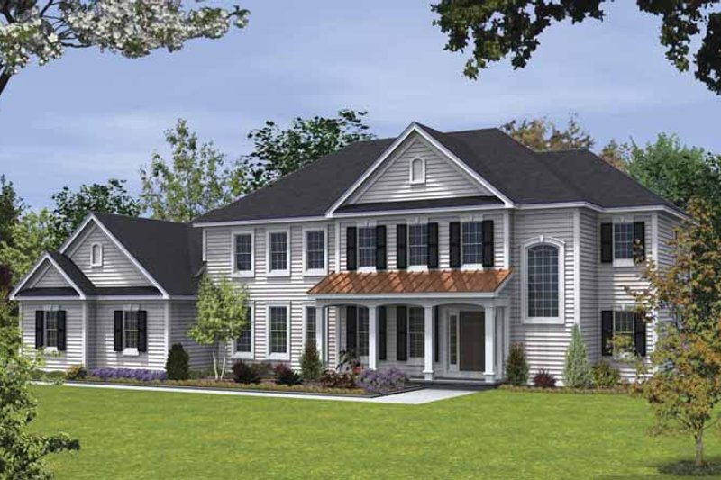 Architectural House Design - Country Exterior - Front Elevation Plan #328-441