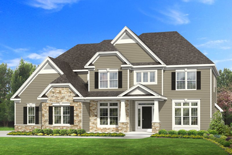 Dream House Plan - Craftsman Exterior - Front Elevation Plan #1010-93
